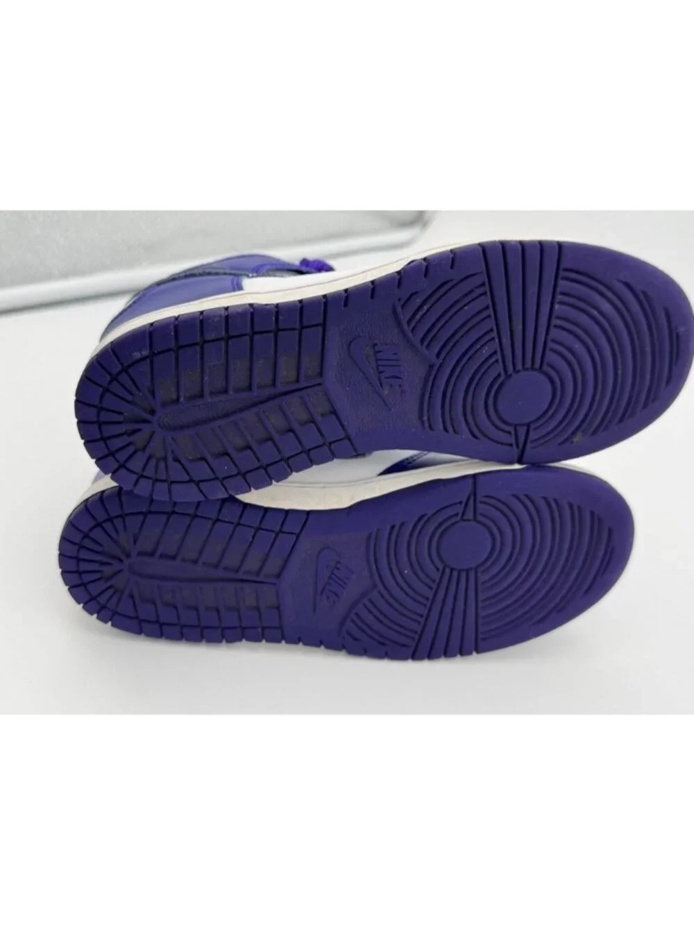 Nike Dunk High Sneakers DH9753-100 Electro Purple/Navy/White Shoes Youth Size 1Y